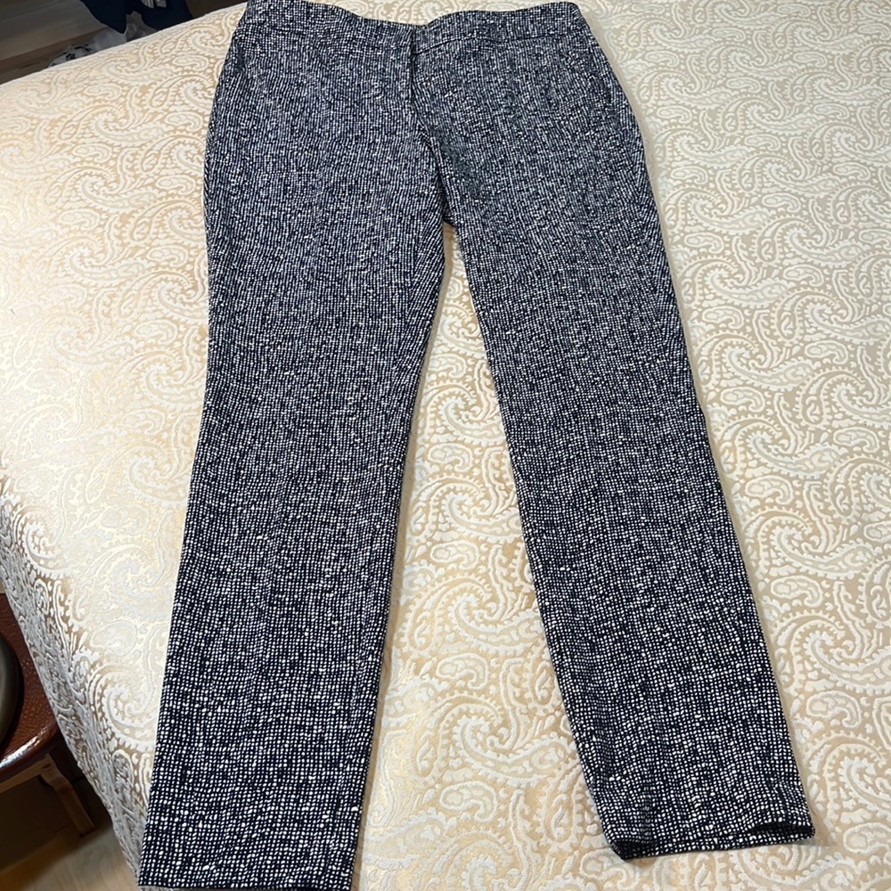 *KATHERINE BARCLAY* Cross-Hatch Trouser Pants